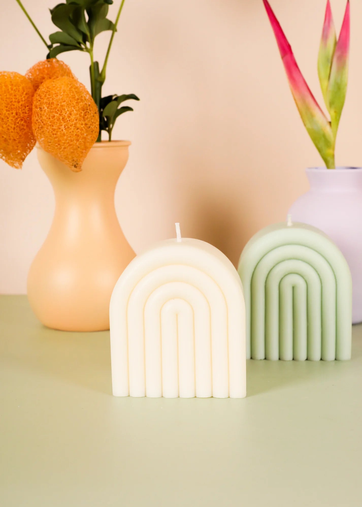 Short Arch Candles - Cream