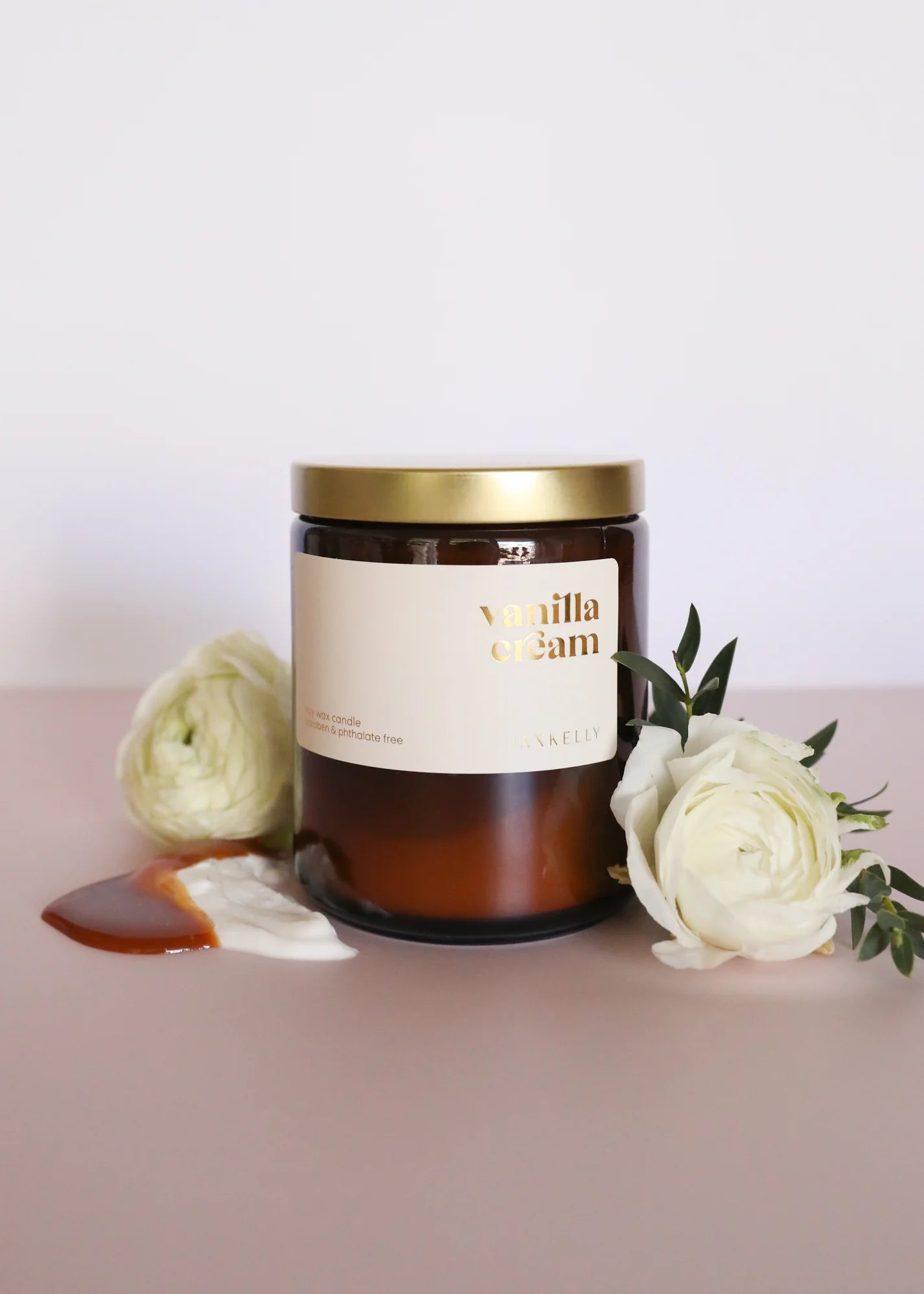 9oz - Vanilla Cream Candles - Amber