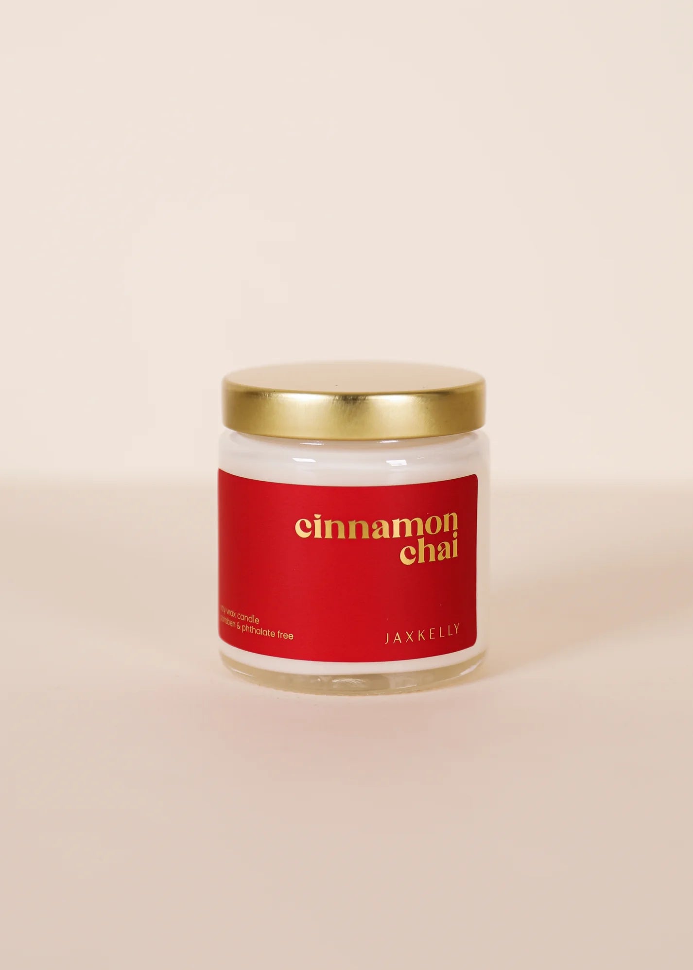 4oz - Cinnamon Chai Holiday Candle - Clear