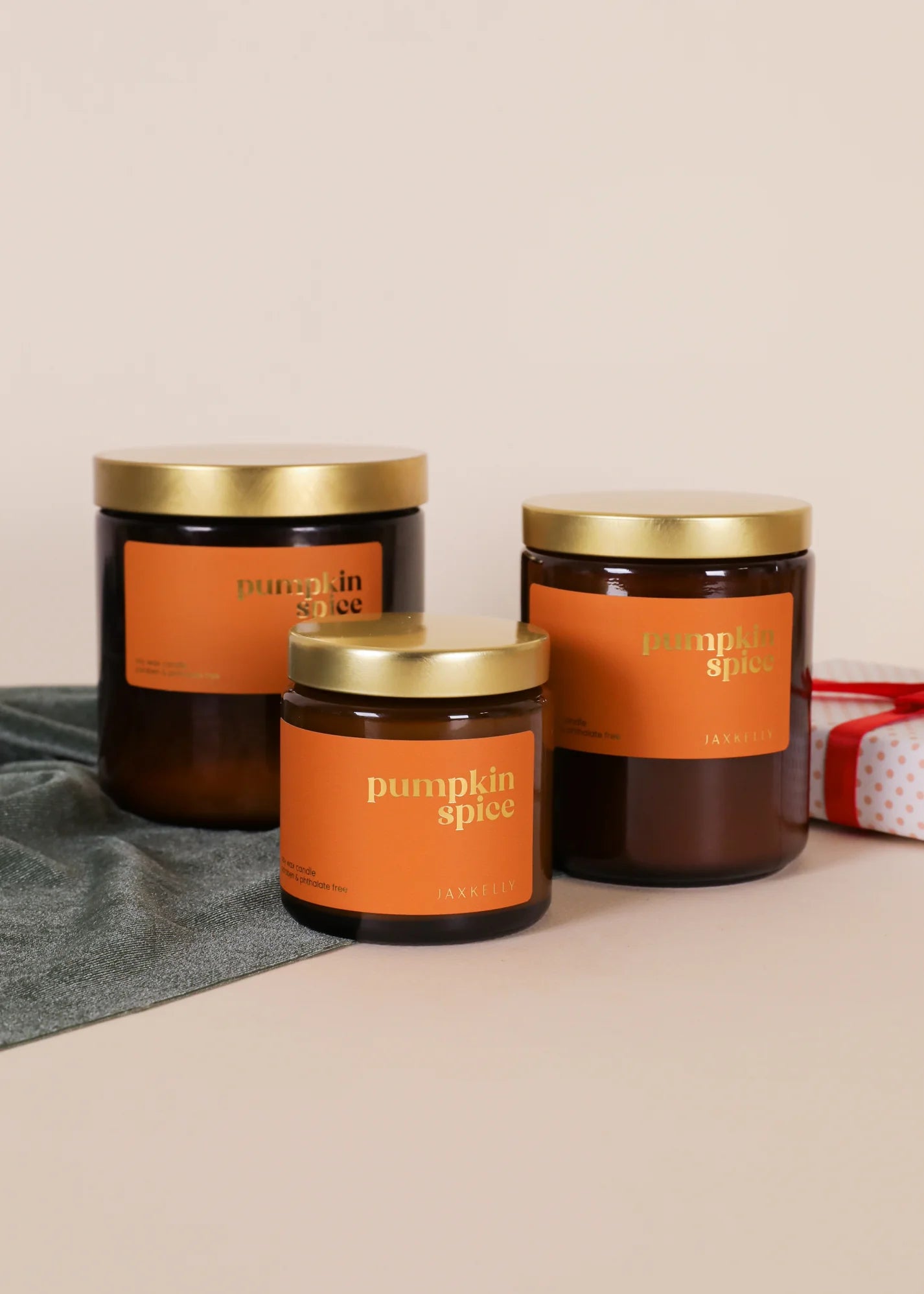 9oz - Pumpkin Spice Holiday Candles - Amber