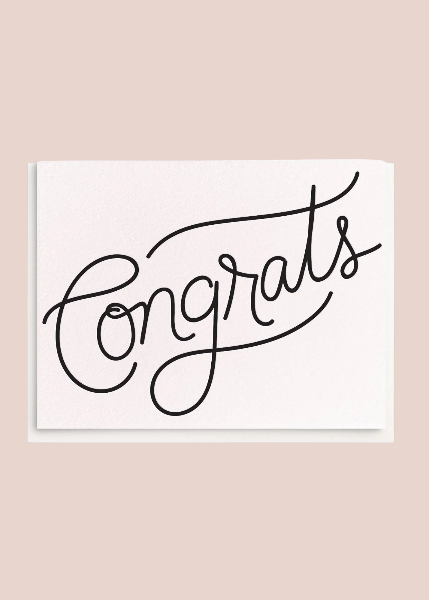 Congrats Letterpress Greeting Card