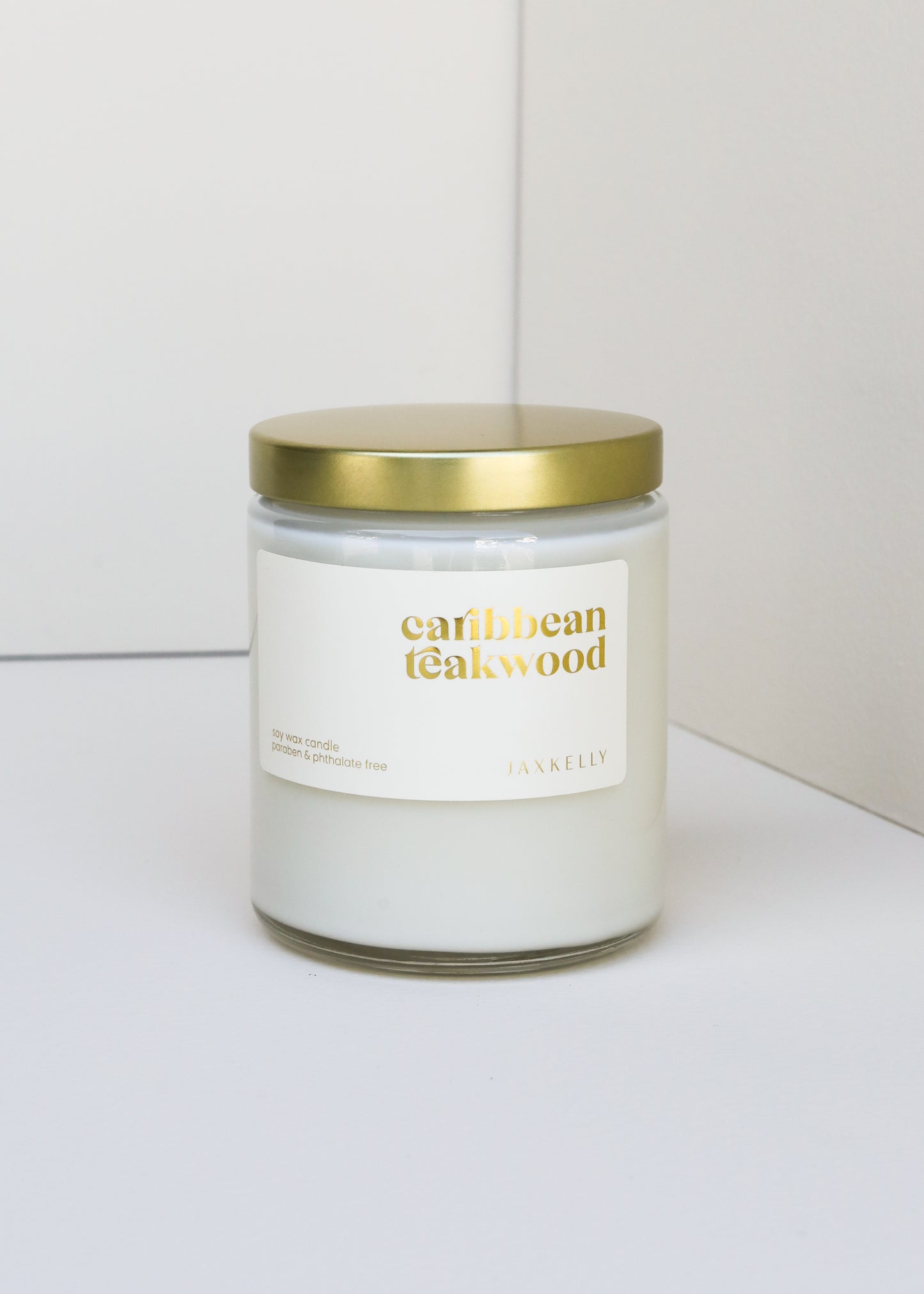 9oz - Caribbean Teakwood Candles - Clear