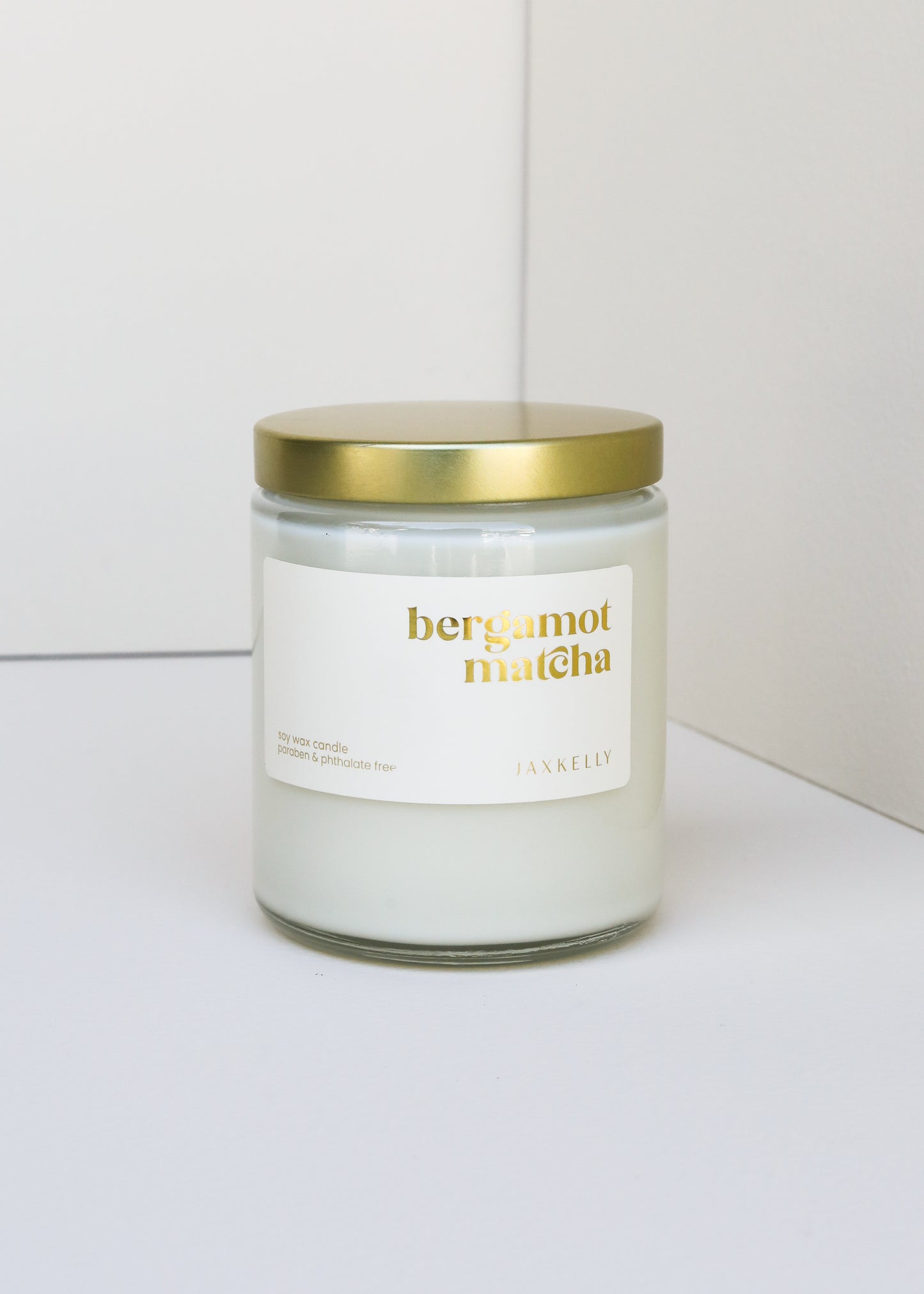 9oz - Bergamot Matcha Candle - Clear