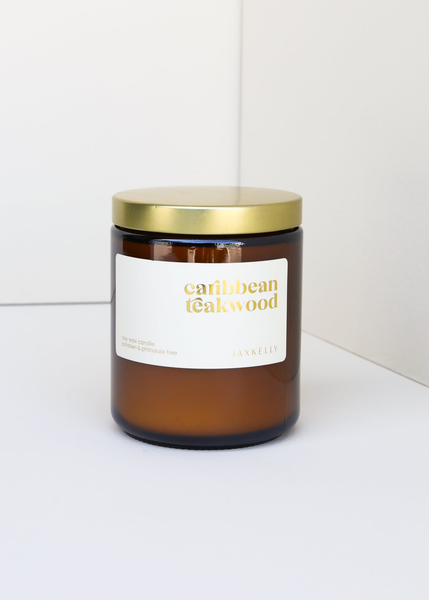 9oz - Caribbean Teakwood Candles - Amber