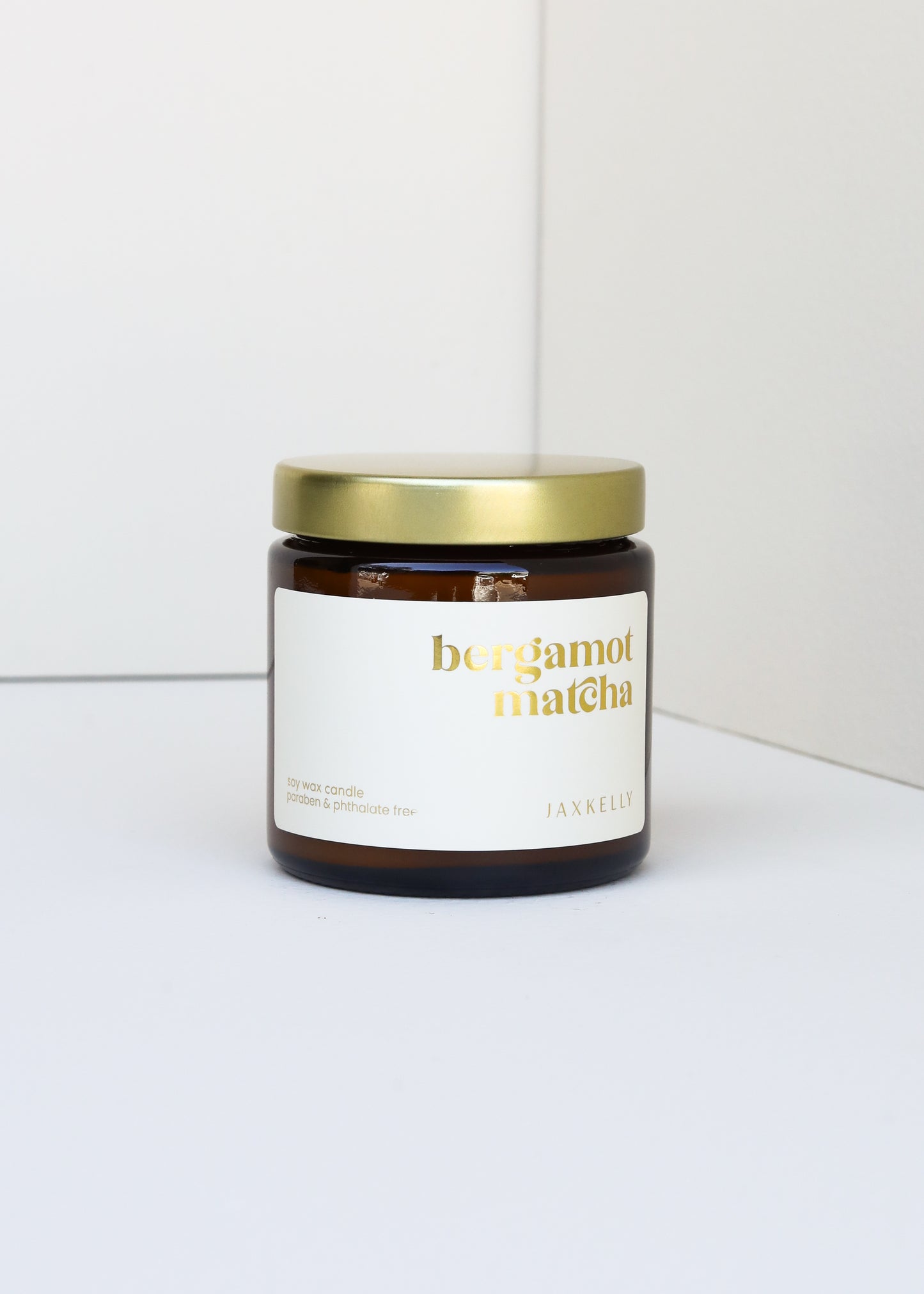 4oz - Bergamot Matcha Candle - Amber