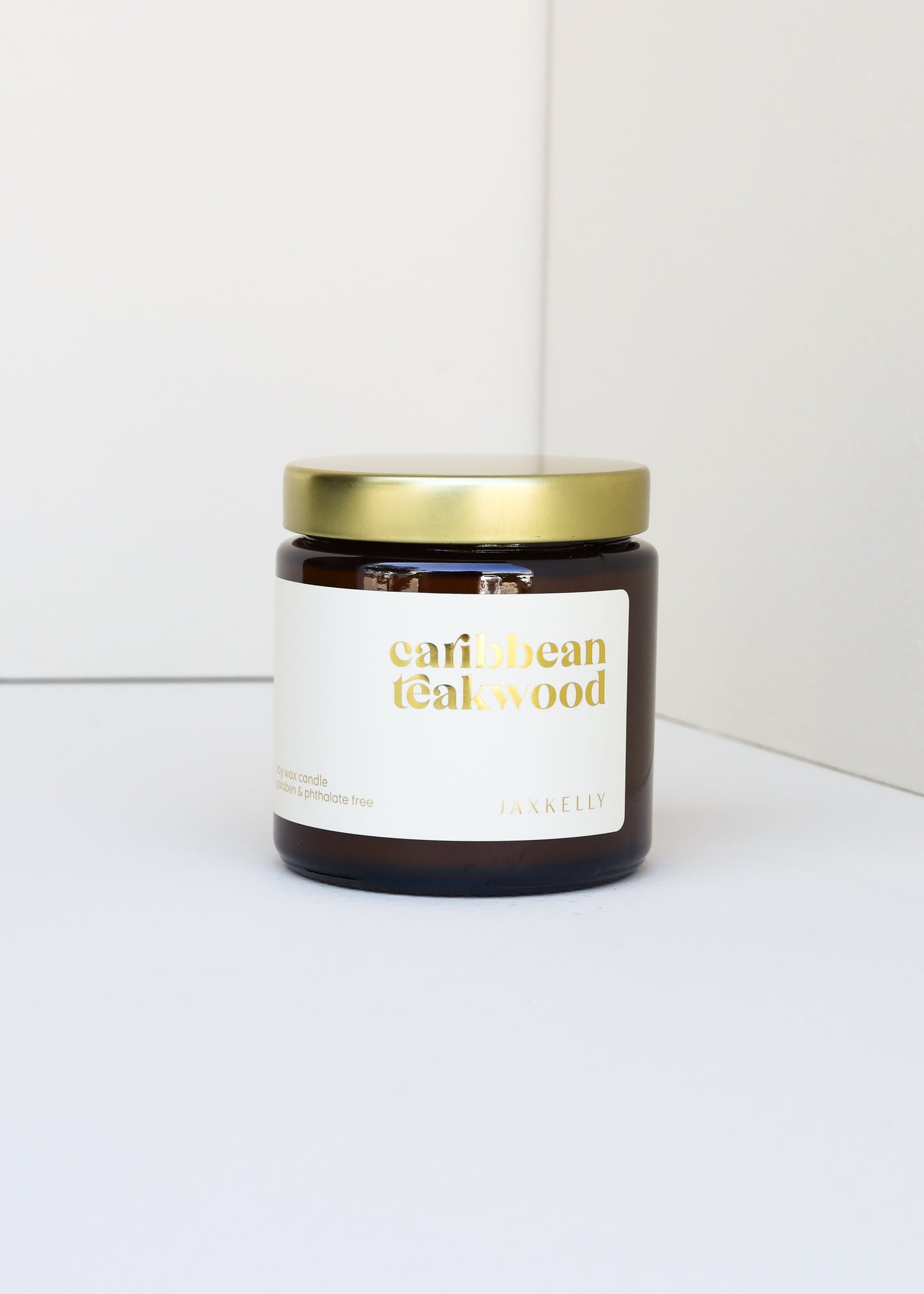 4oz - Caribbean Teakwood Candle - Amber