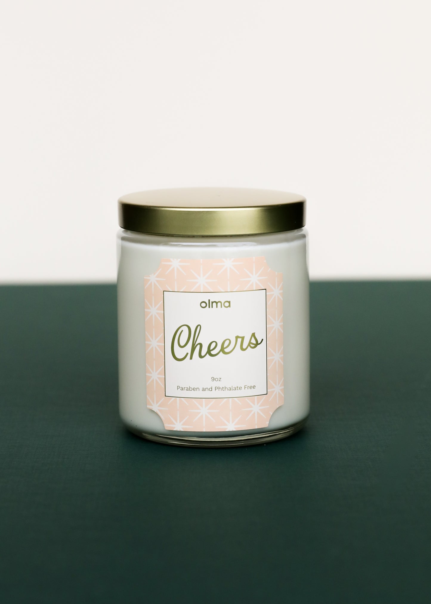 9oz - Cheers Holiday Candle - Clear