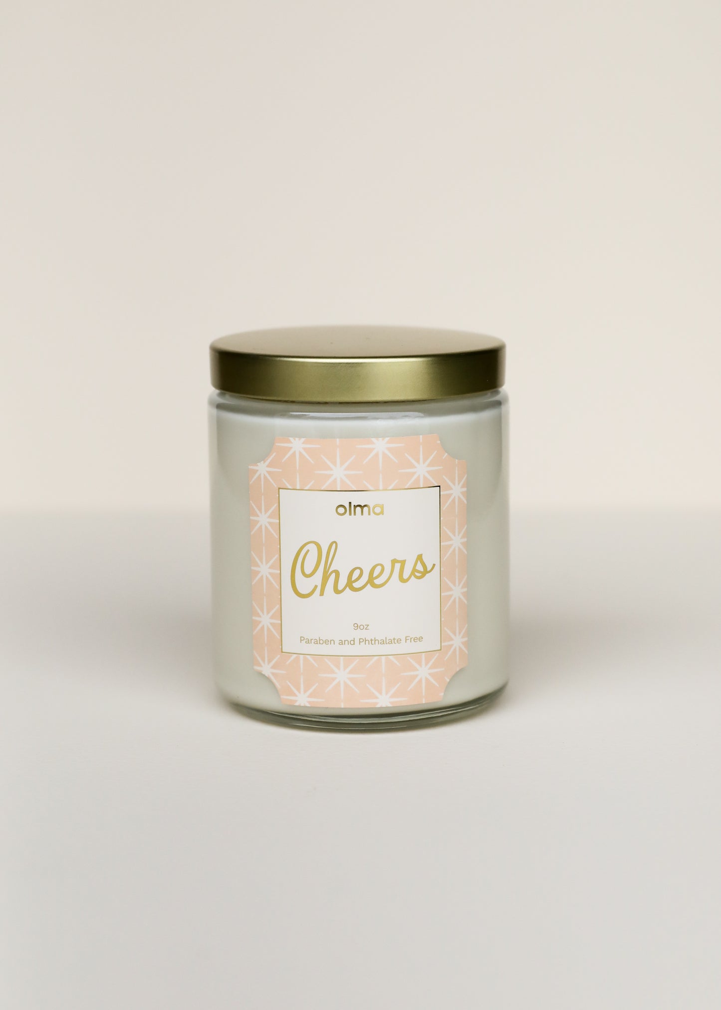 9oz - Cheers Holiday Candle - Clear