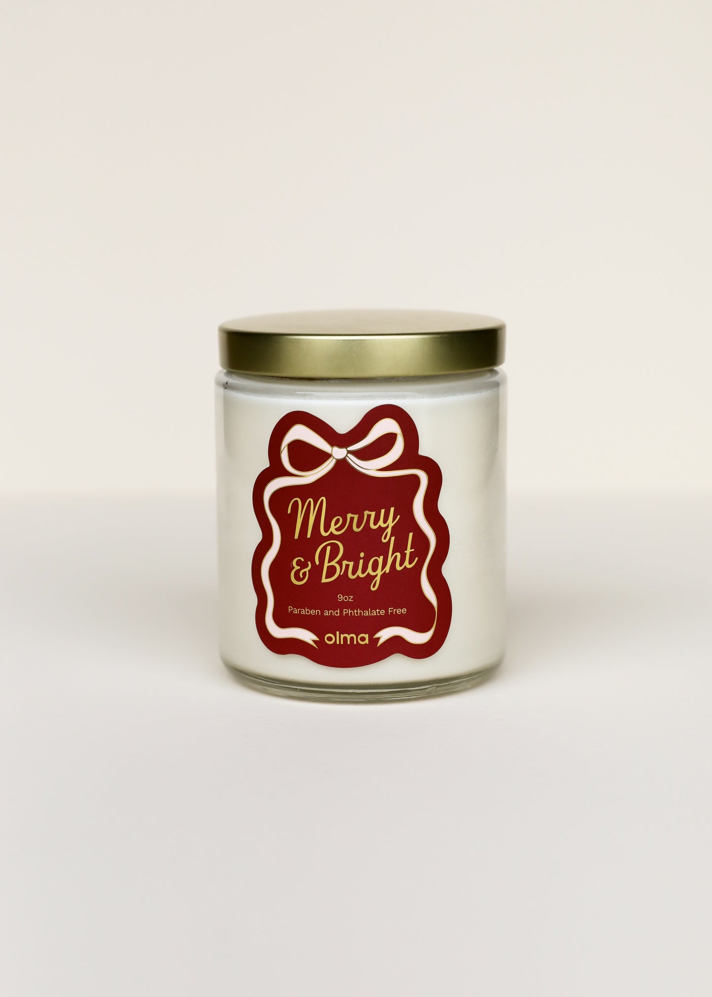 9oz - Merry & Bright Holiday Candle - Clear