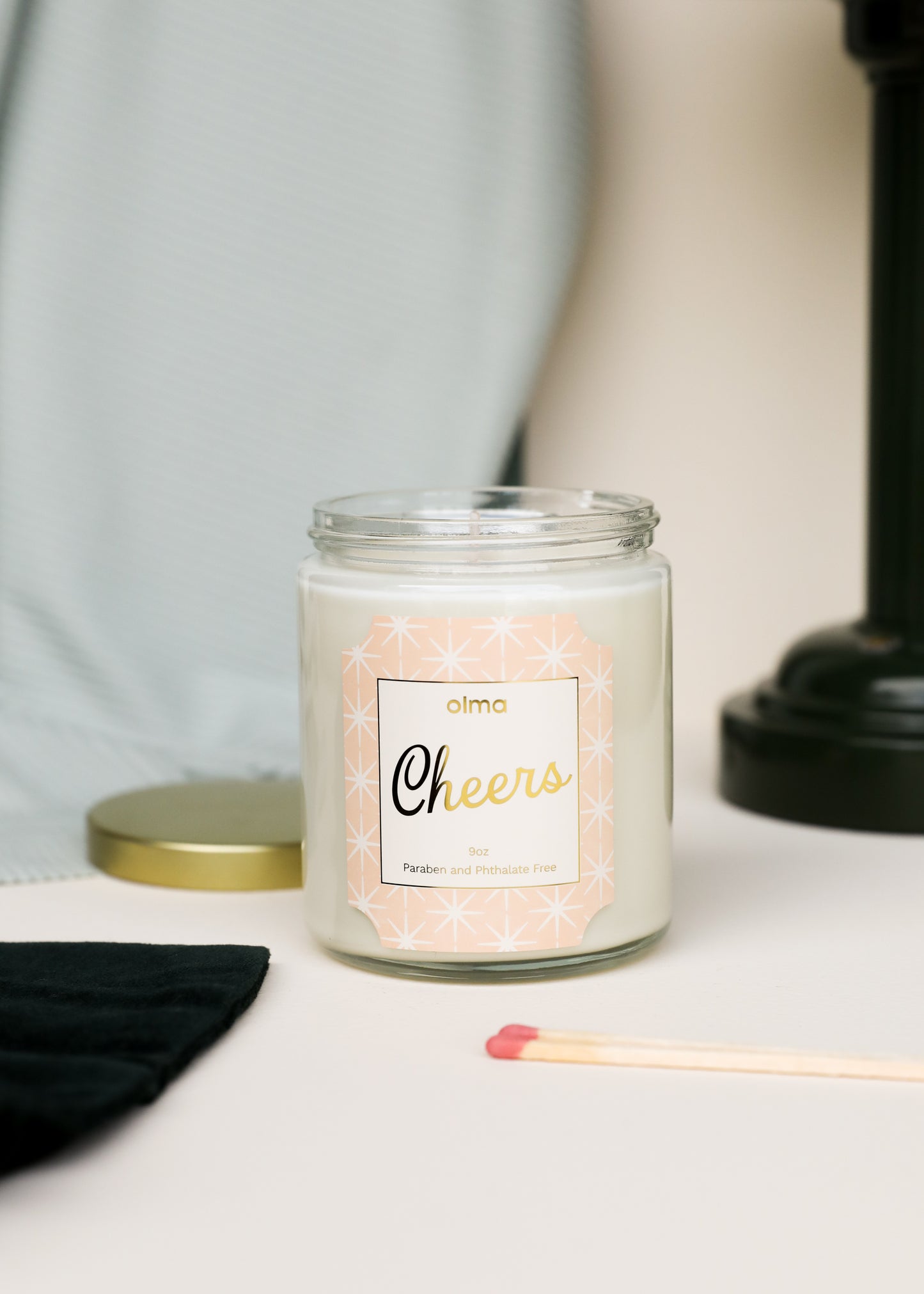 9oz - Cheers Holiday Candle - Clear
