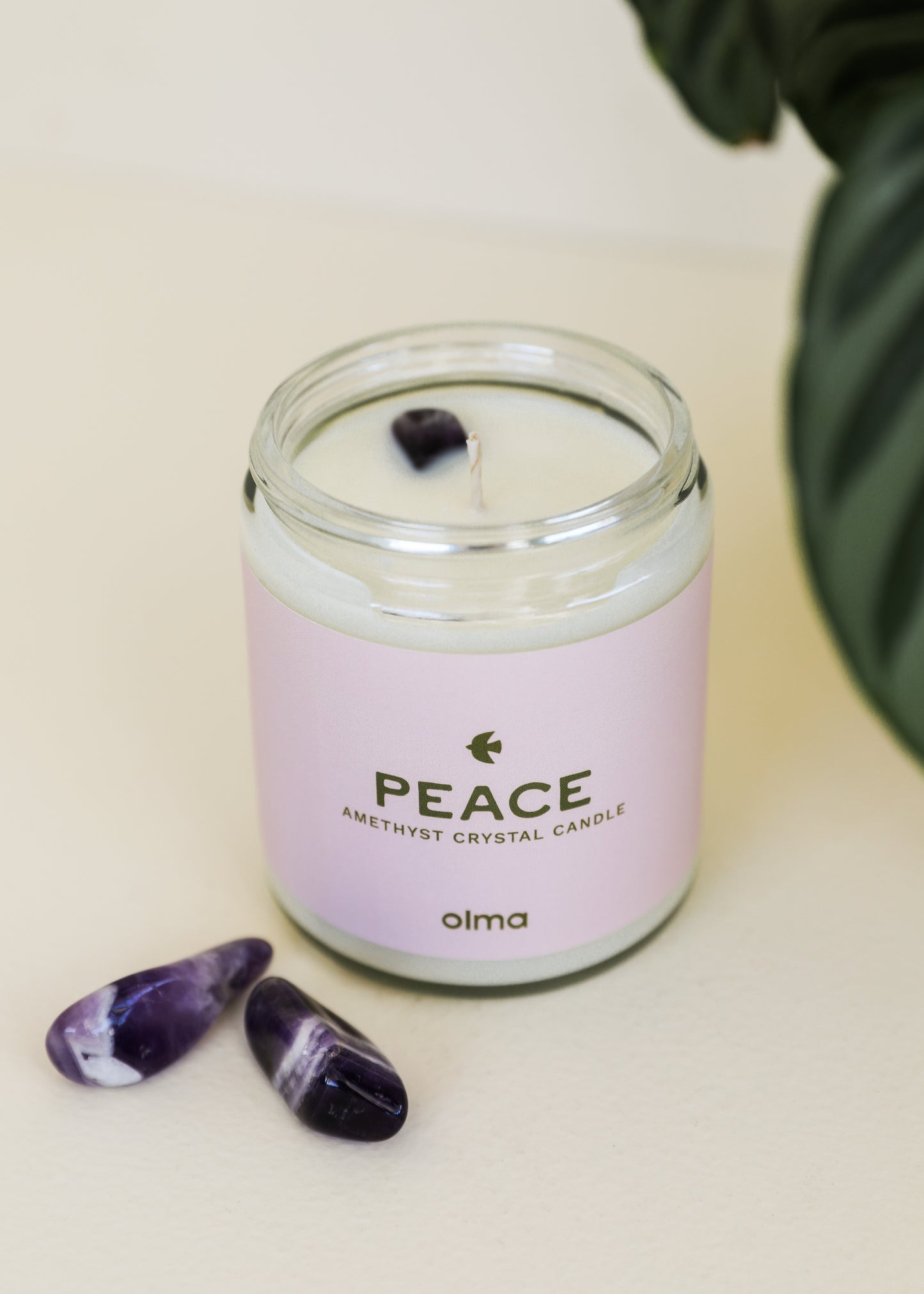 Peace Intention Candle - Clear