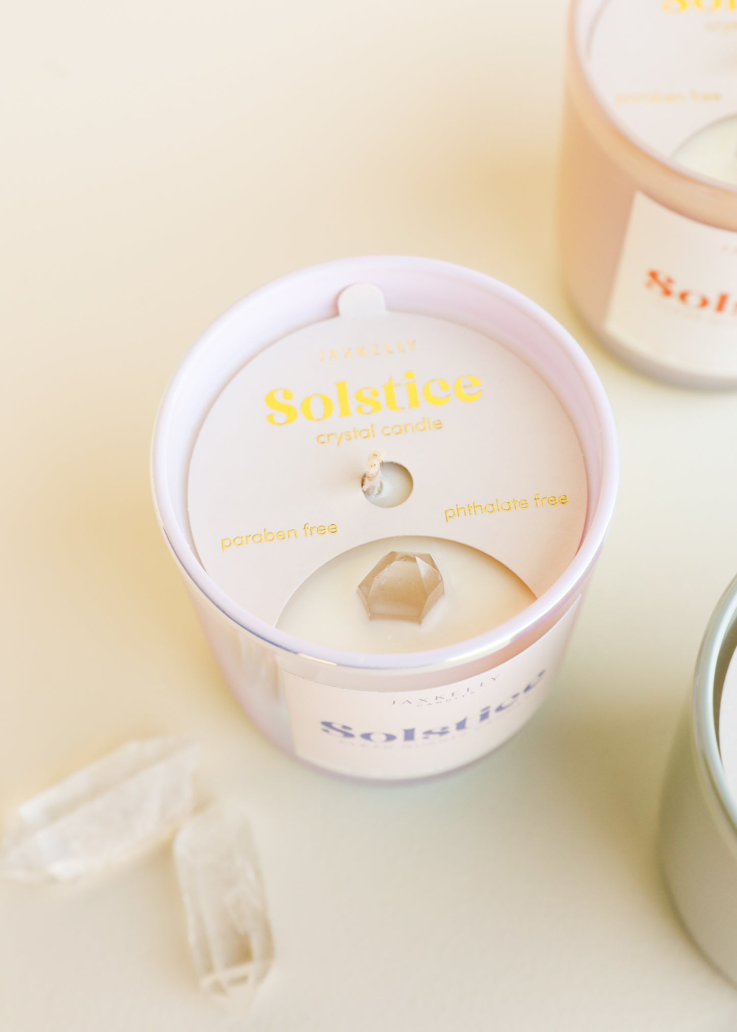 9oz - Solstice Crystal Candle - Periwinkle