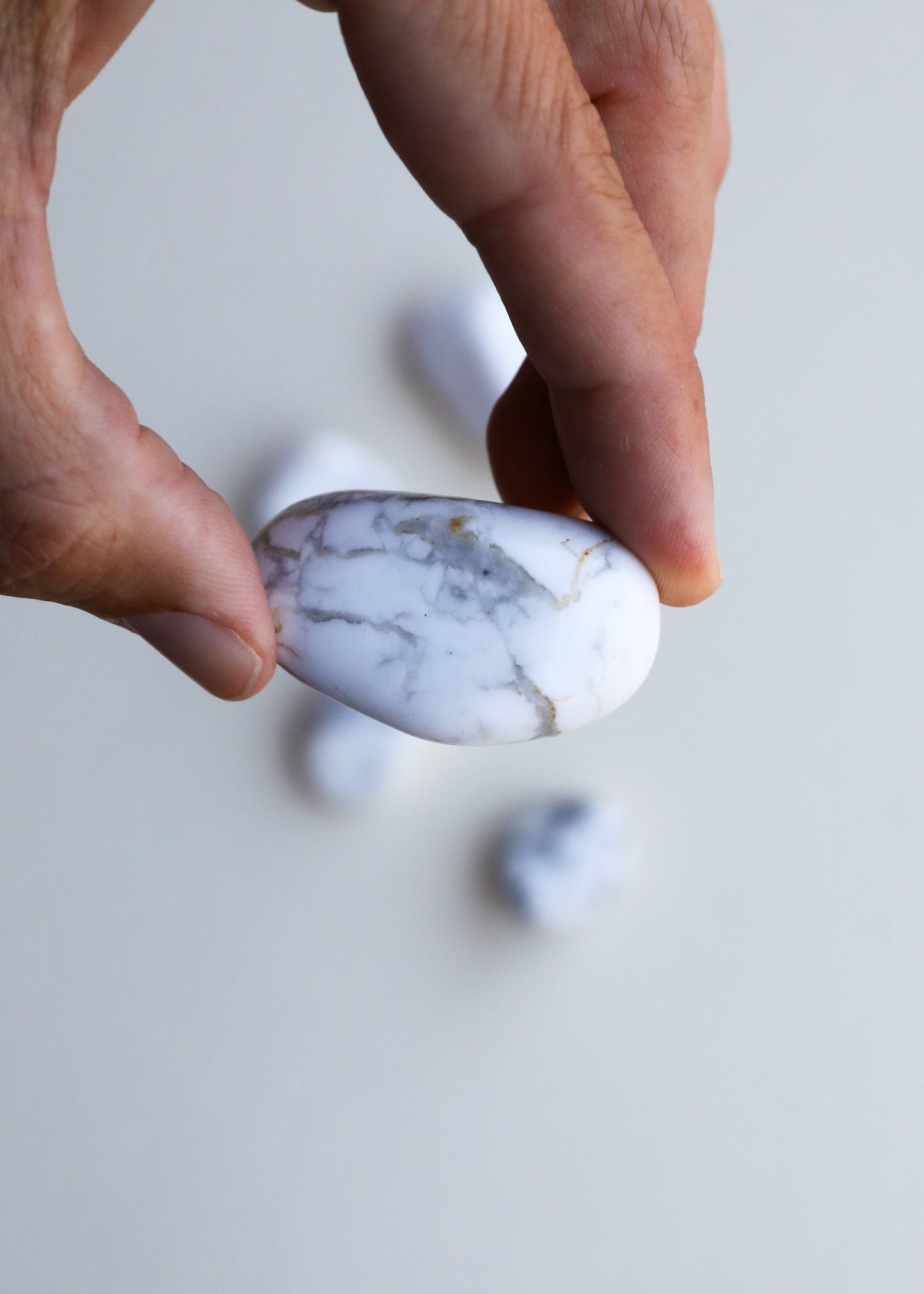 White Howlite — Set of 5 Crystals