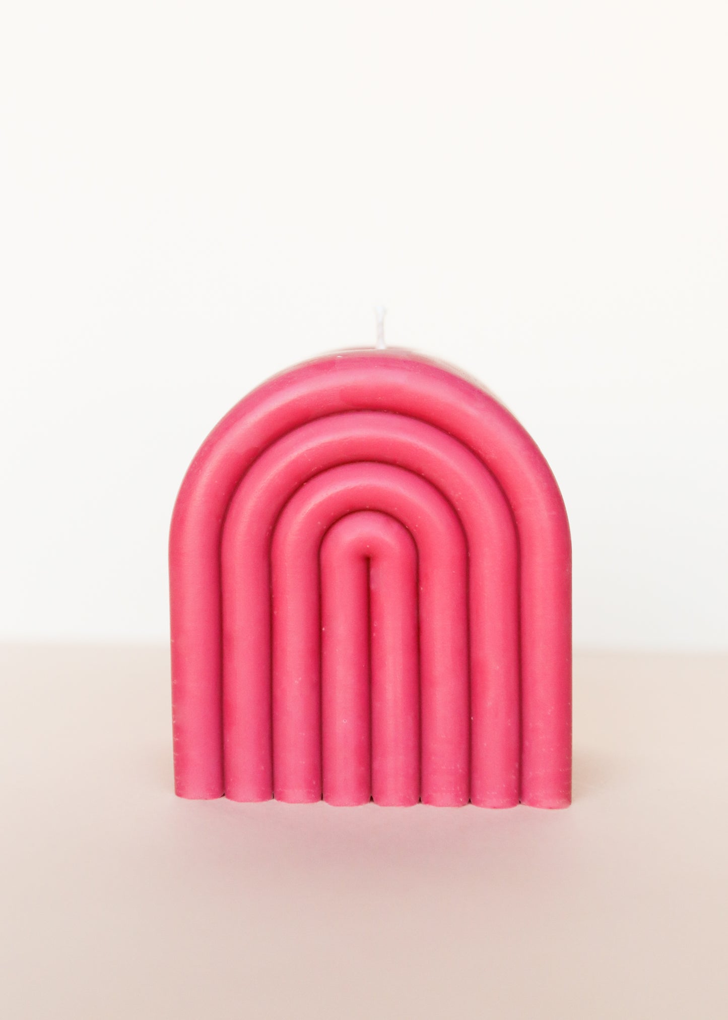 Short Arch Candle - Rose