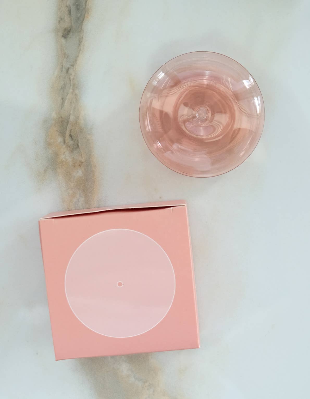 Glass Bubble Incense Holder - Coral Pink