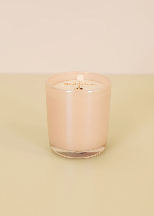 8oz - Solstice Crystal Candle - Peach