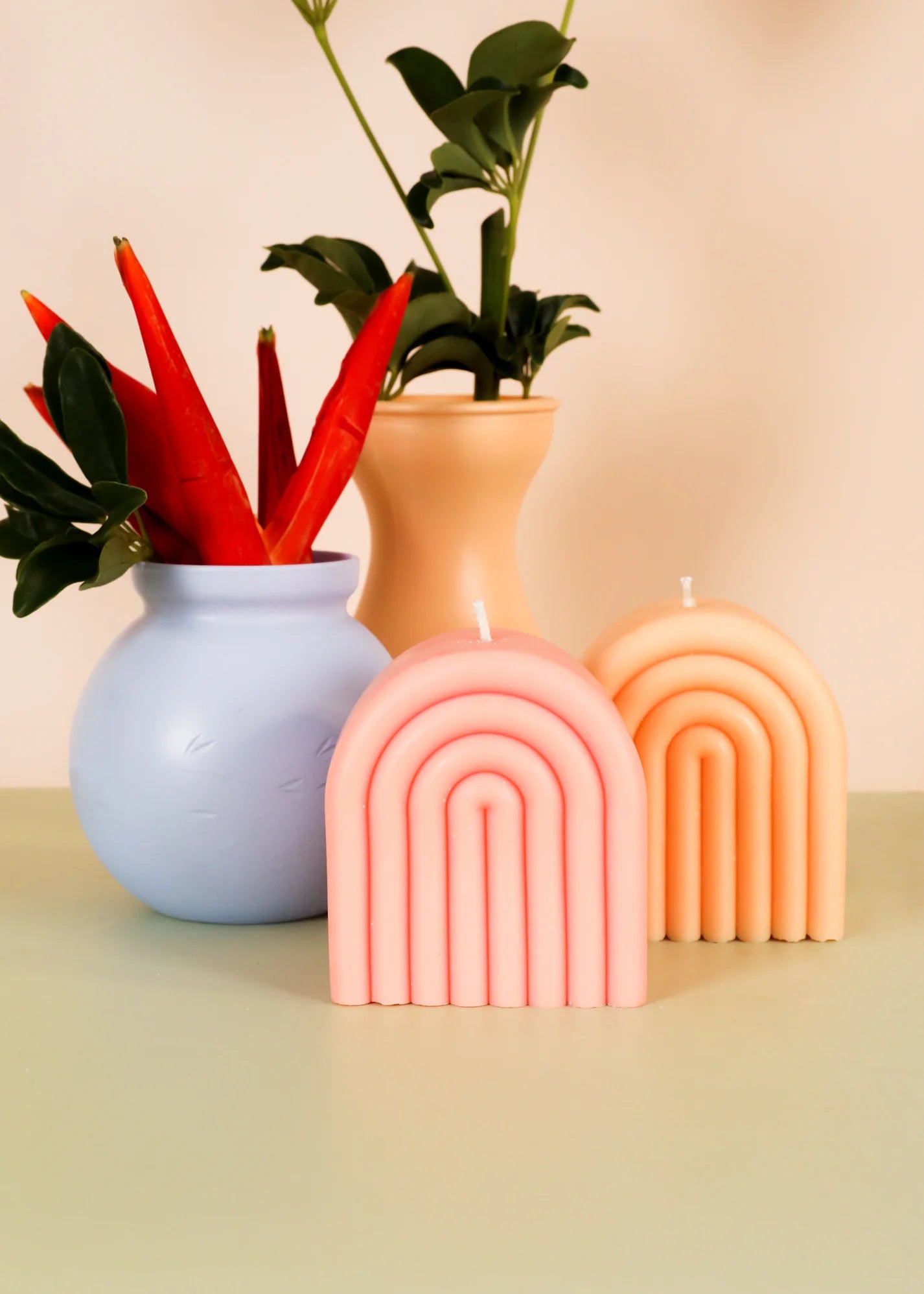 Short Arch Candles - Blush