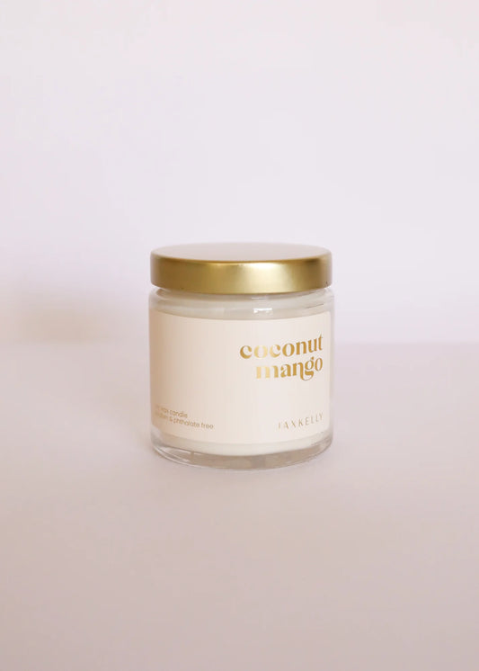 4oz - Coconut Mango Candle - Clear