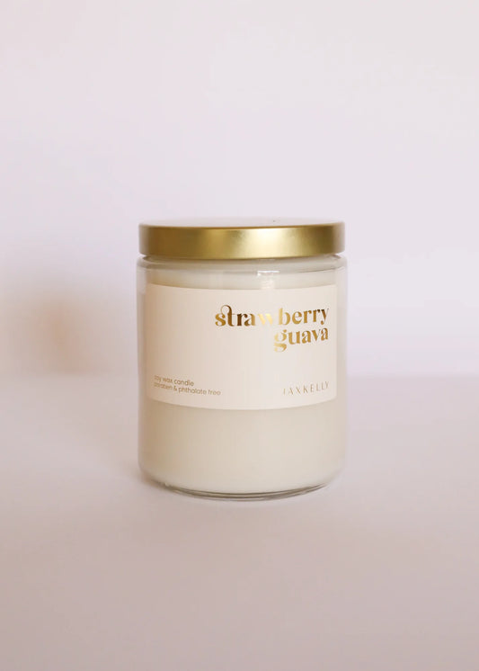 9oz - Strawberry Guava Candle - Clear