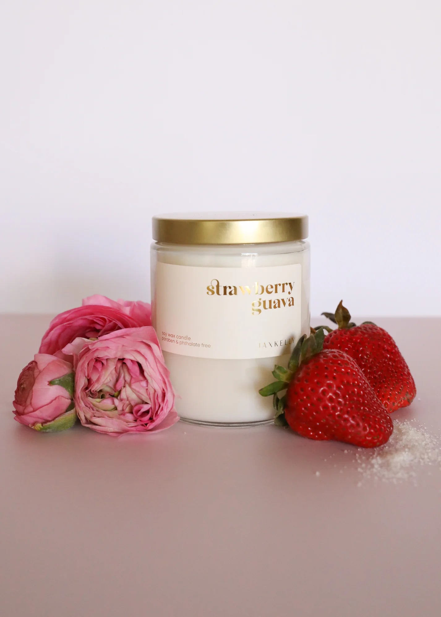 9oz - Strawberry Guava Candle - Clear