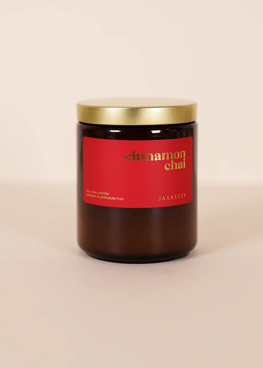9oz - Cinnamon Chai Holiday Candles - Amber