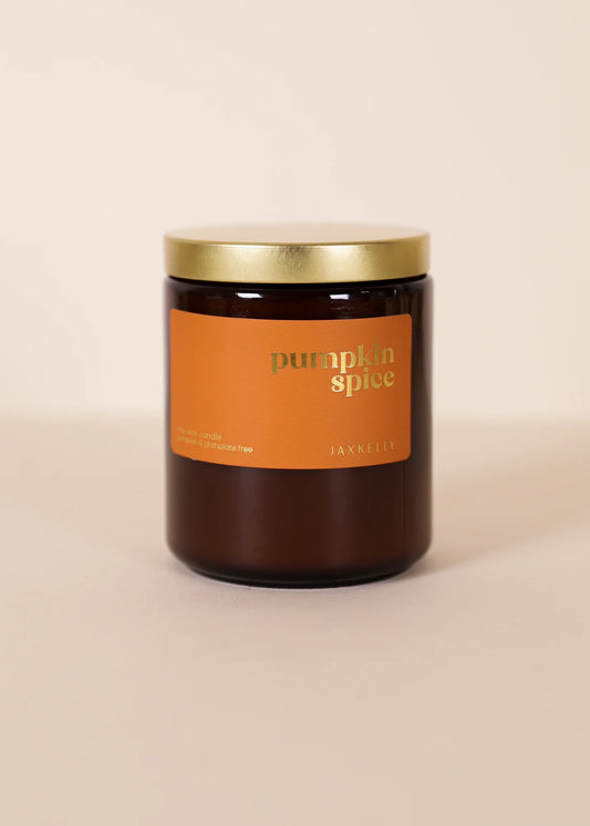 9oz - Pumpkin Spice Holiday Candles - Amber