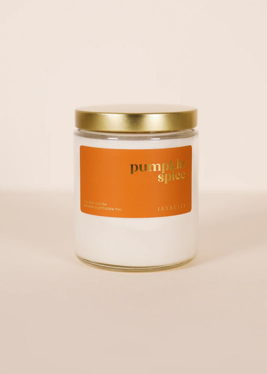 9oz - Pumpkin Spice Candle Holiday Candle - Clear