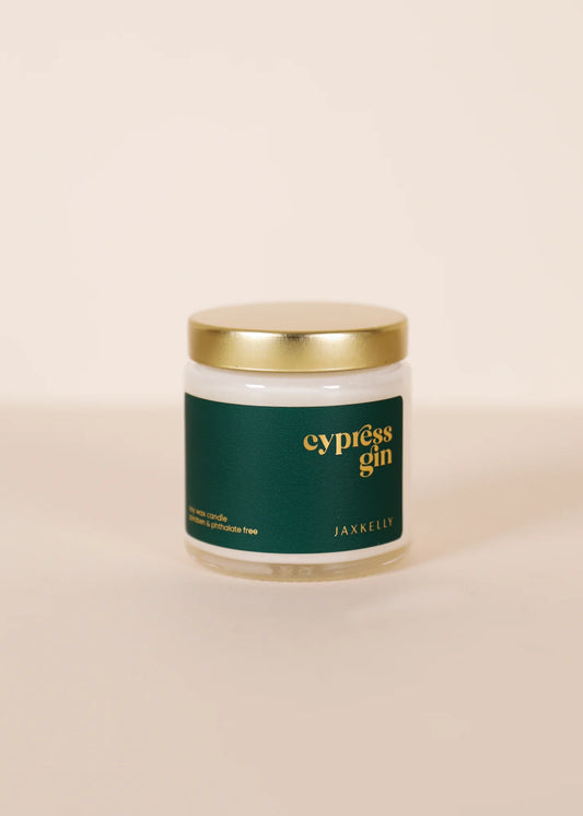 4oz - Cypress Gin Holiday Candle - Clear