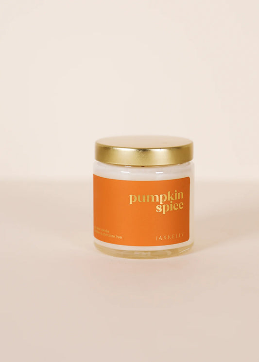 4oz - Pumpkin Spice Holiday Candle - Clear