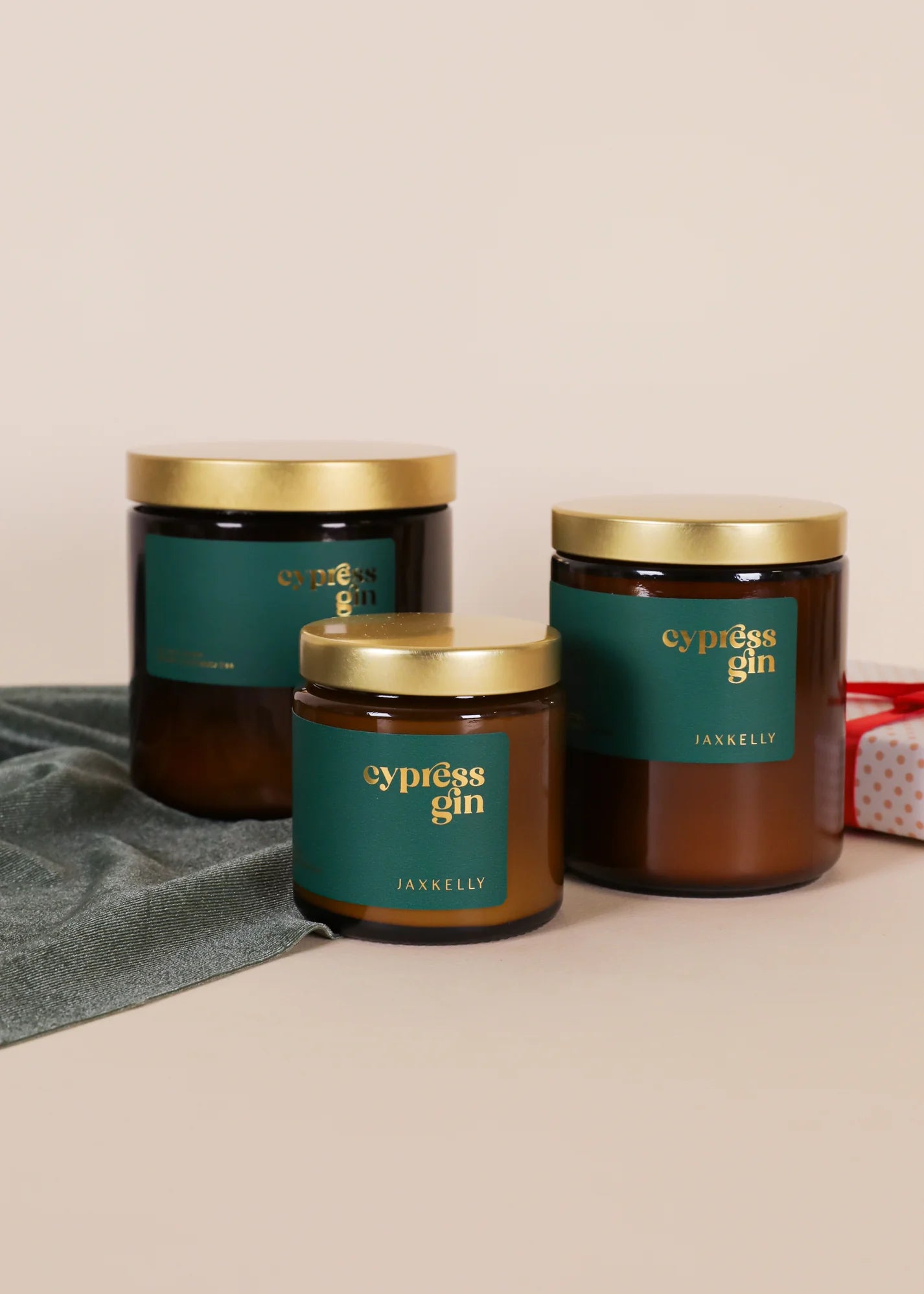 16 oz - Cypress Gin Holiday Candles - Amber