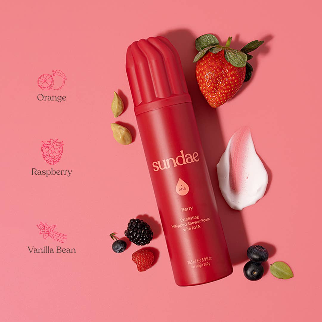 Sundae Whipped Shower Foam – Berry