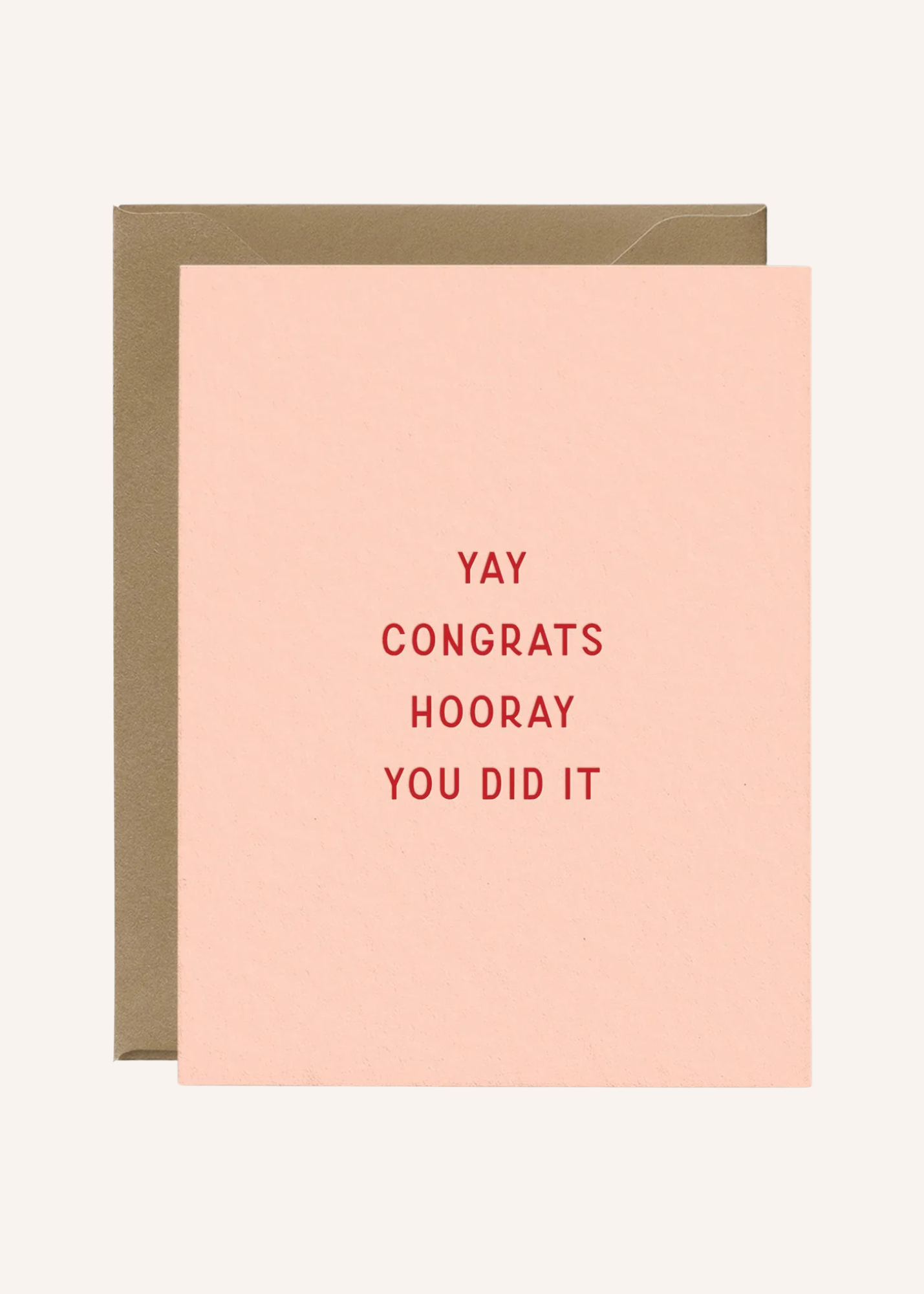 Yay Congrats Hooray Encouragement Greeting Card