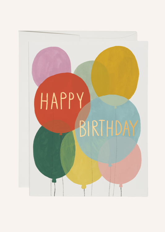 Birthday Balloons Birthday Greeting Card