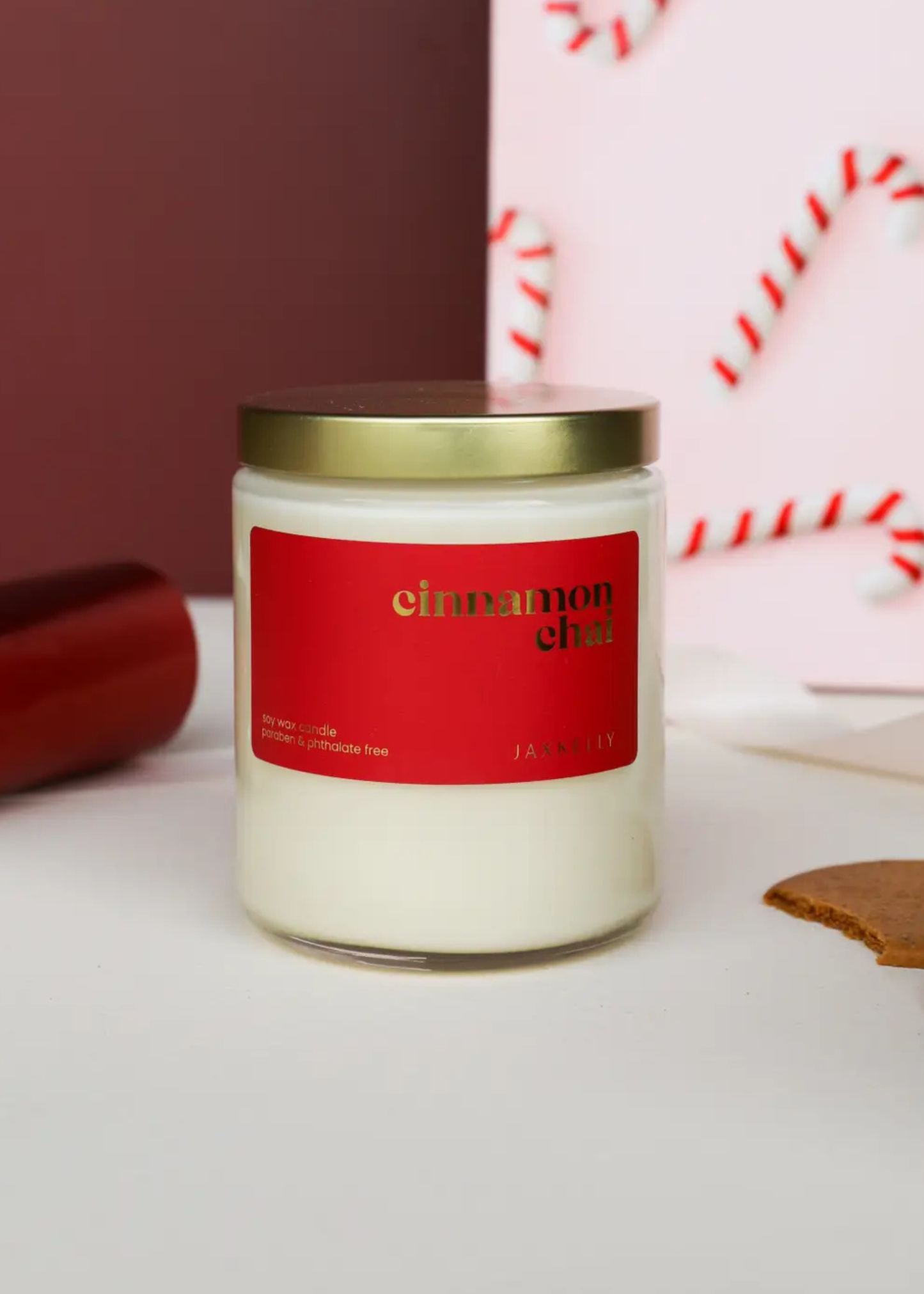 9oz - Cinnamon Chai Holiday Candle - Clear