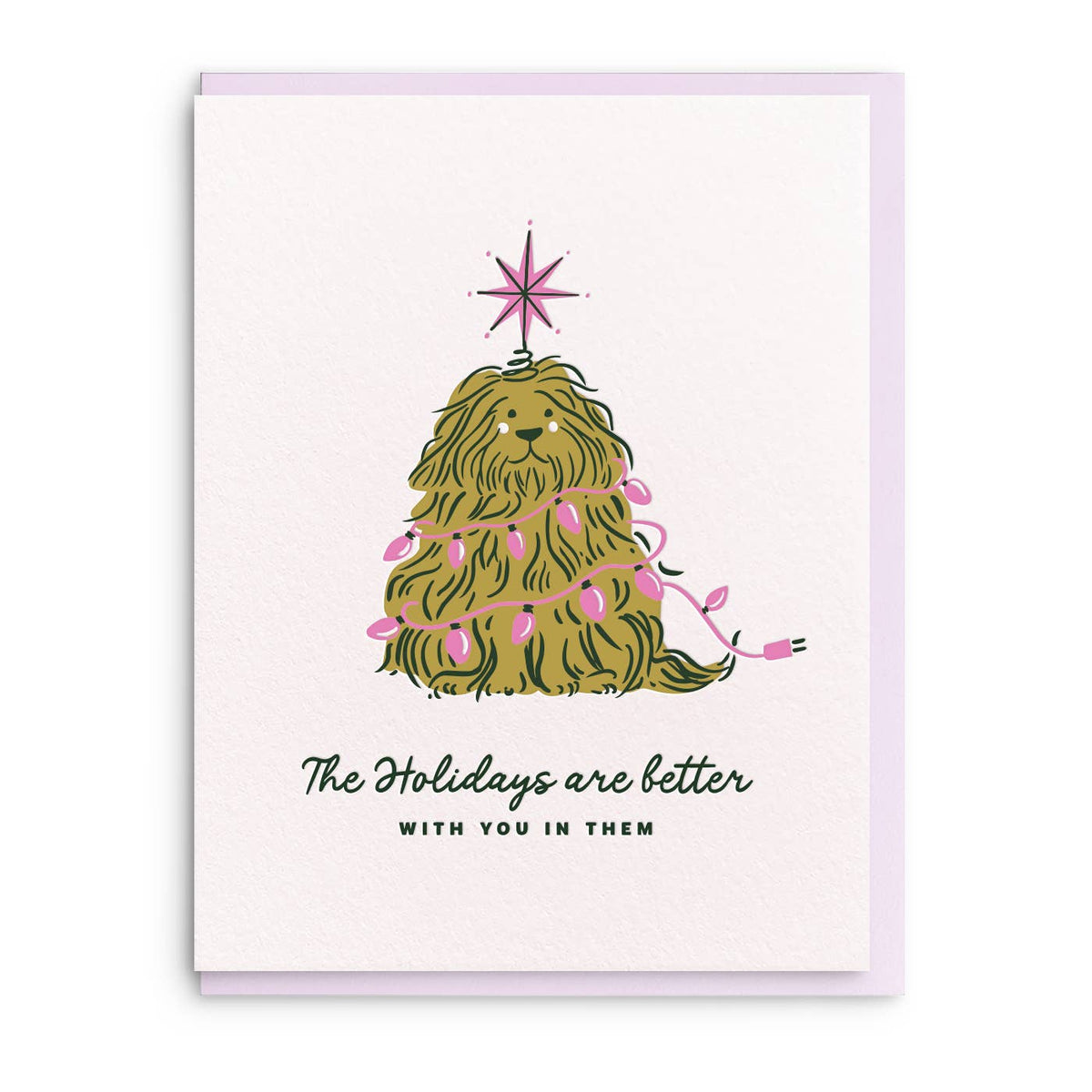 Better Holidays - Letterpress Christmas Greeting Card