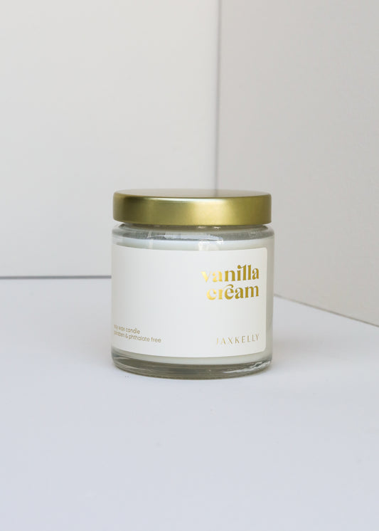 4oz - Vanilla Cream Candle - Clear