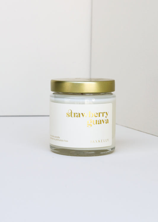 4oz - Strawberry Guava Candle - Clear
