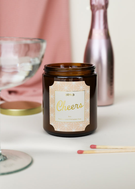 9oz - Cheers Holiday Candle - Amber