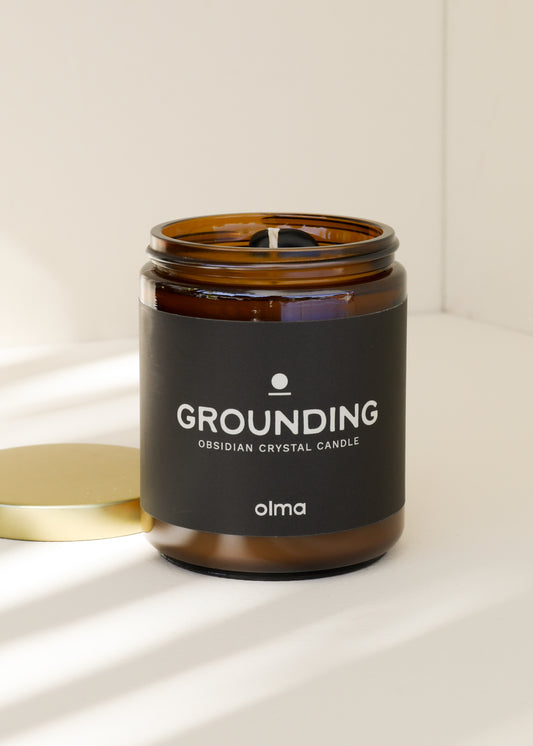 Grounding Intention Candle - Amber