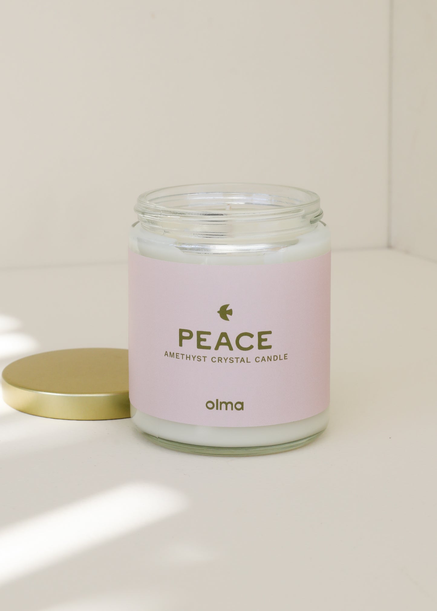 Peace Intention Candle - Clear