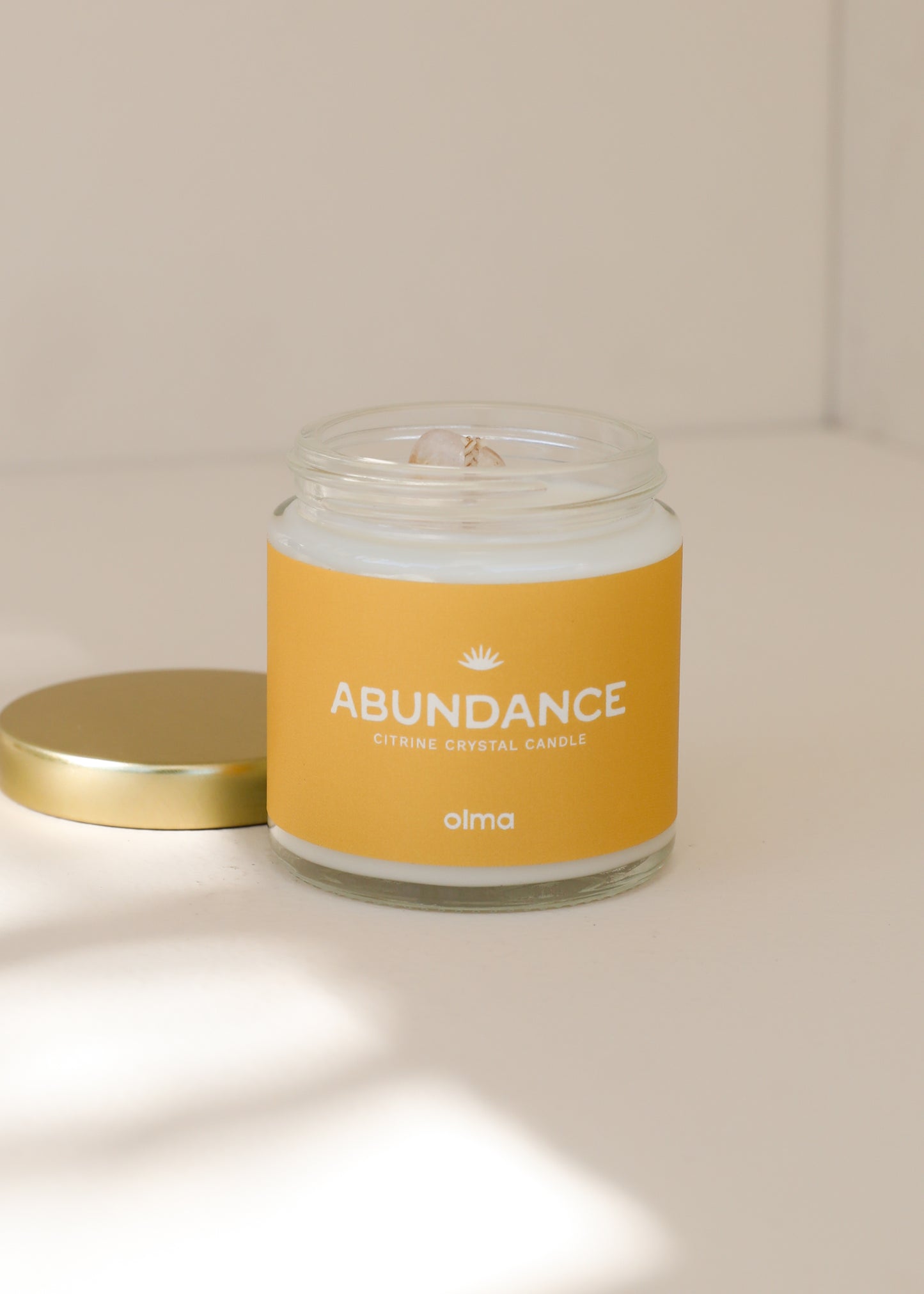 Abundance Intention Candle - Clear