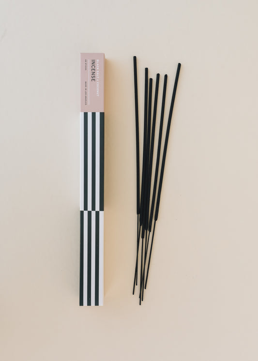 Black Salt + Coconut Incense
