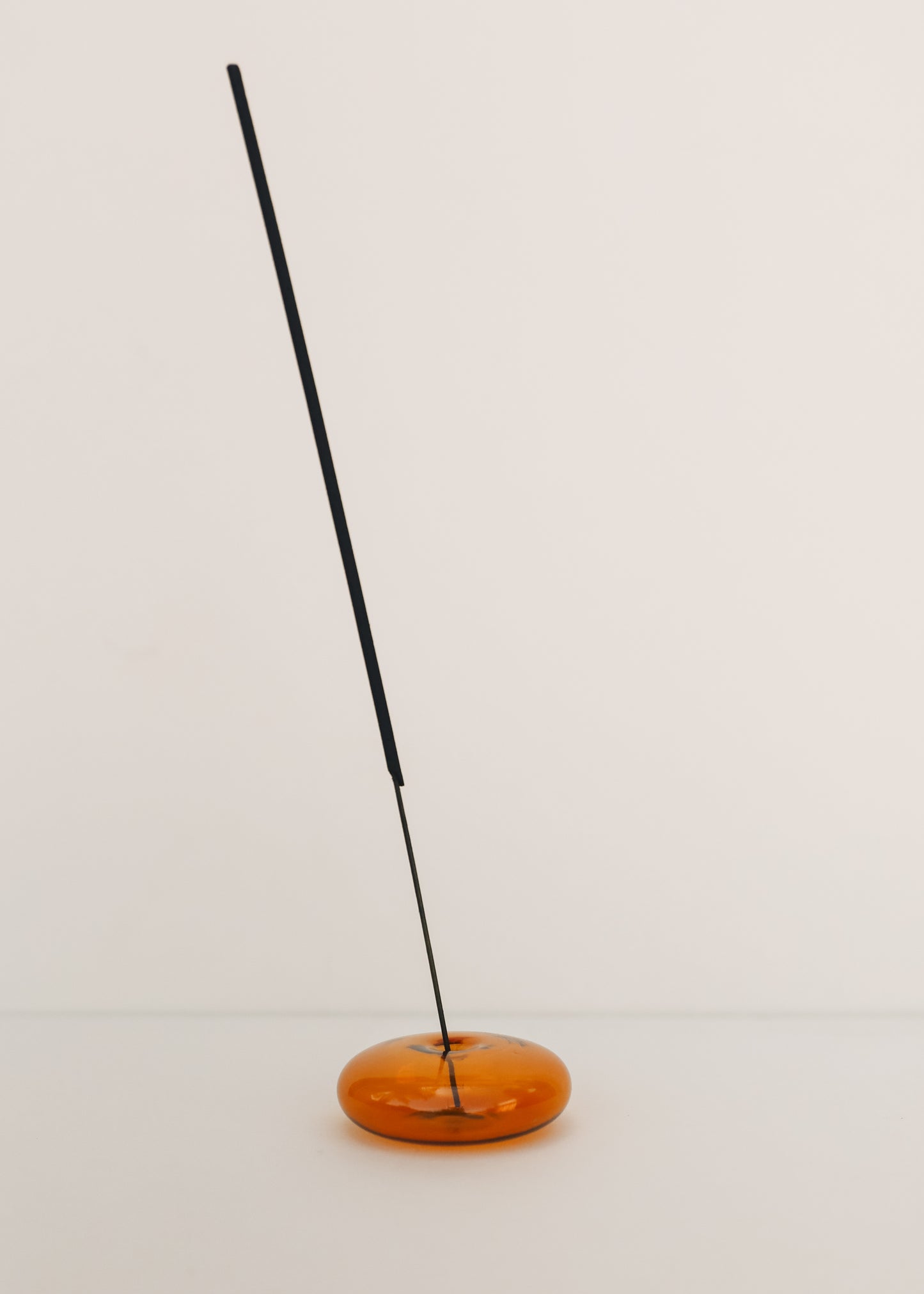 Glass Bubble Incense Holder - Amber