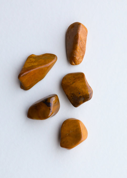 Yellow Jasper — Set of 5 Crystals