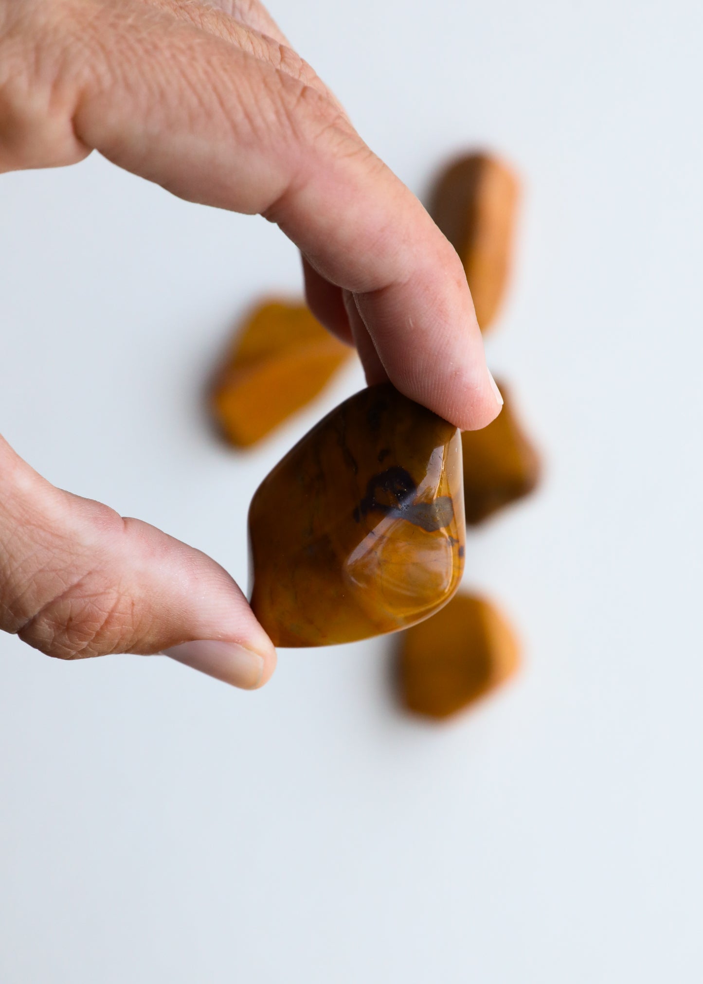 Yellow Jasper — Set of 5 Crystals