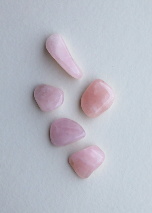 Rose Quartz — Set of 5 Crystals