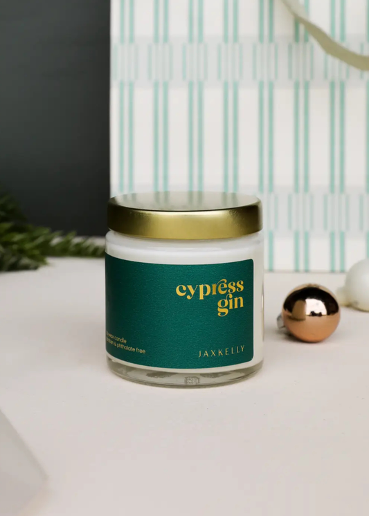 4oz - Cypress Gin Holiday Candle - Clear