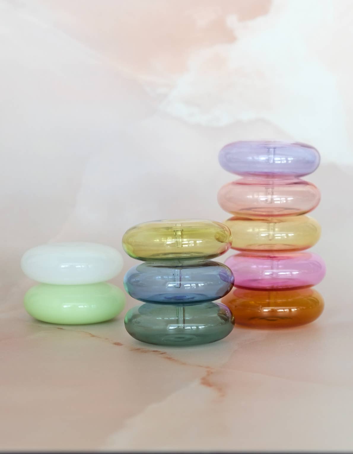 Glass Bubble Incense Holder - Lavender