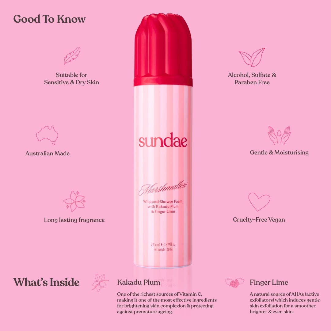 Sundae Whipped Shower Foam – Marshmallow