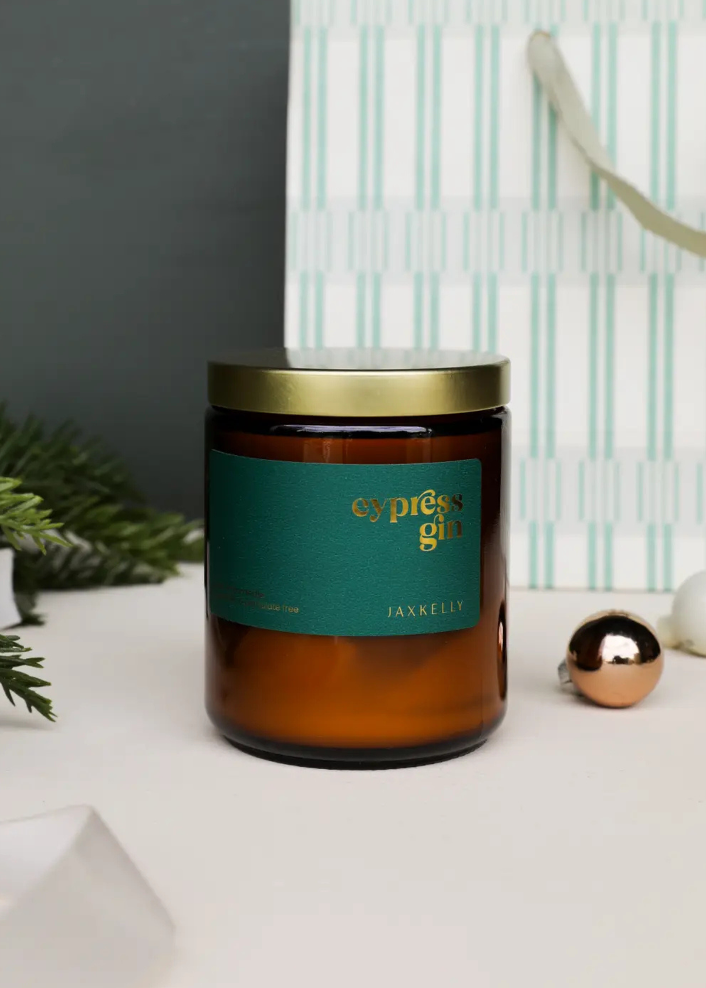 9oz - Cypress Gin Holiday Candles - Amber